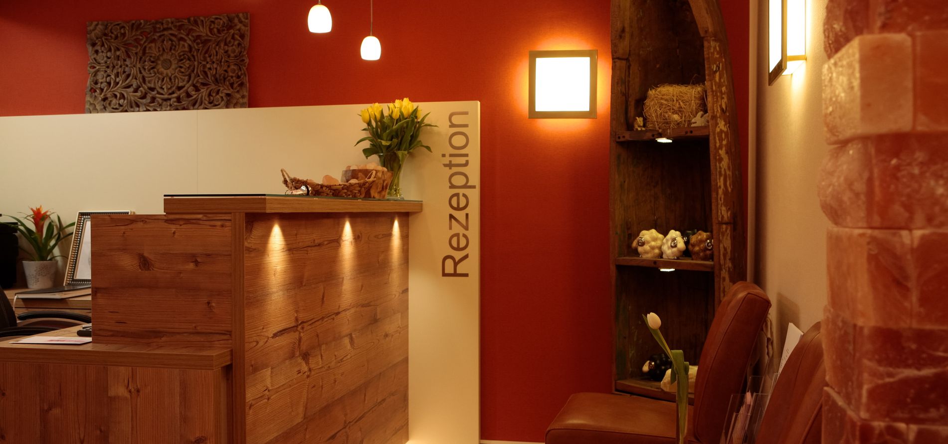 Rezeption Hotel Pension Fortuna